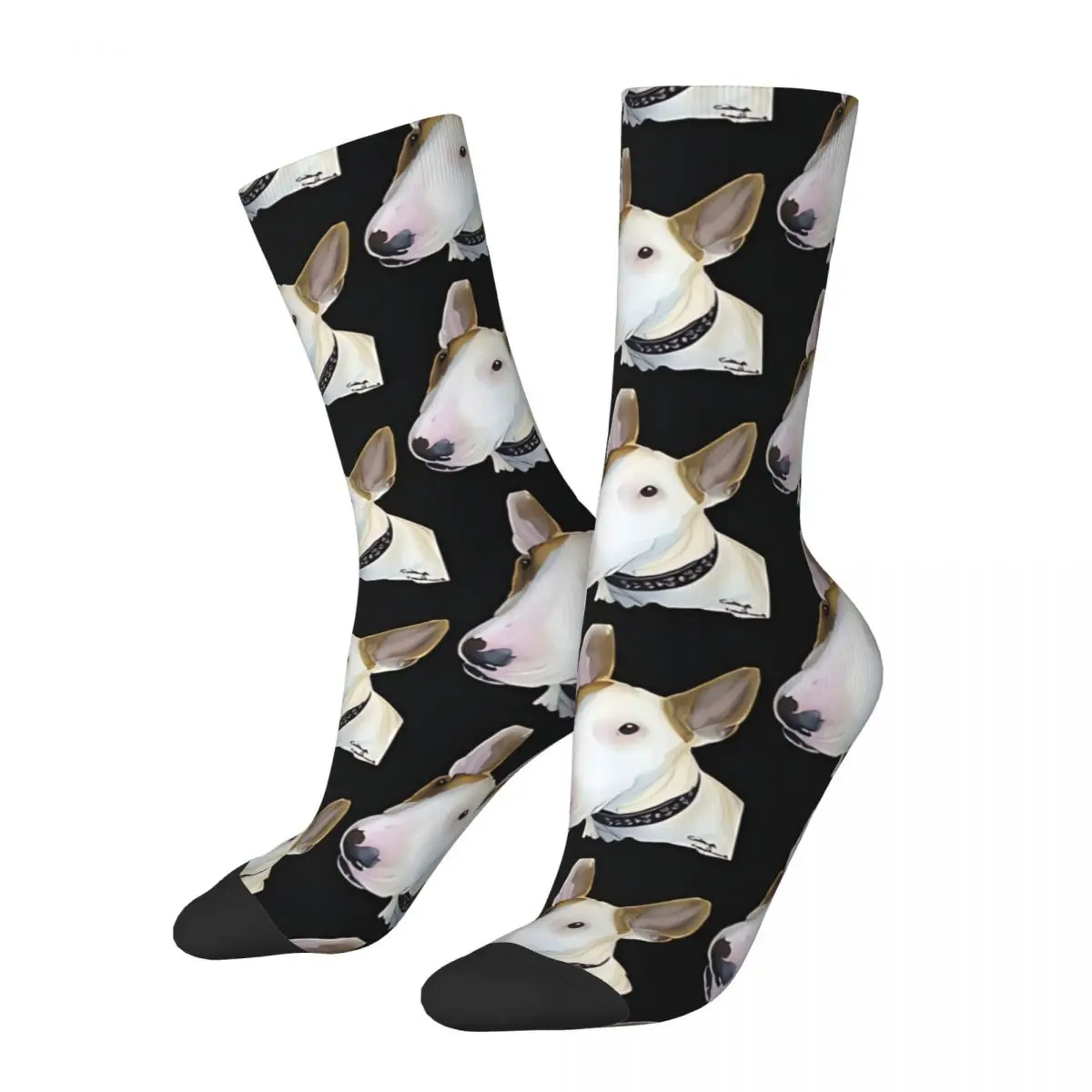 

The Bull Terrier Animal Zeke Men Women Socks Windproof Novelty Spring Summer Autumn Winter Stockings Gift