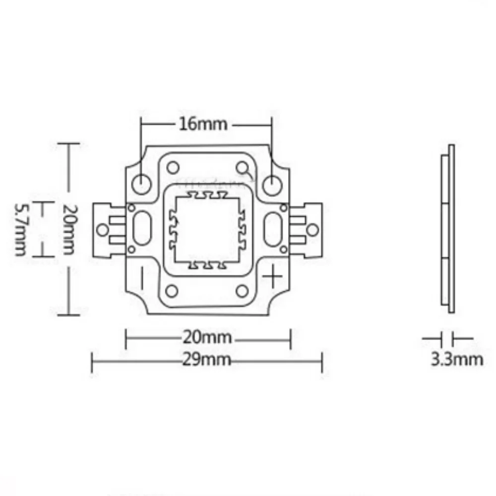 32mil 고전력 LED 칩 10W 20W 30W 50W 100W COB SMD LED 구슬 흰색 RGB UV 성장 전체 스펙트럼 10 20 30 50 100W 와트