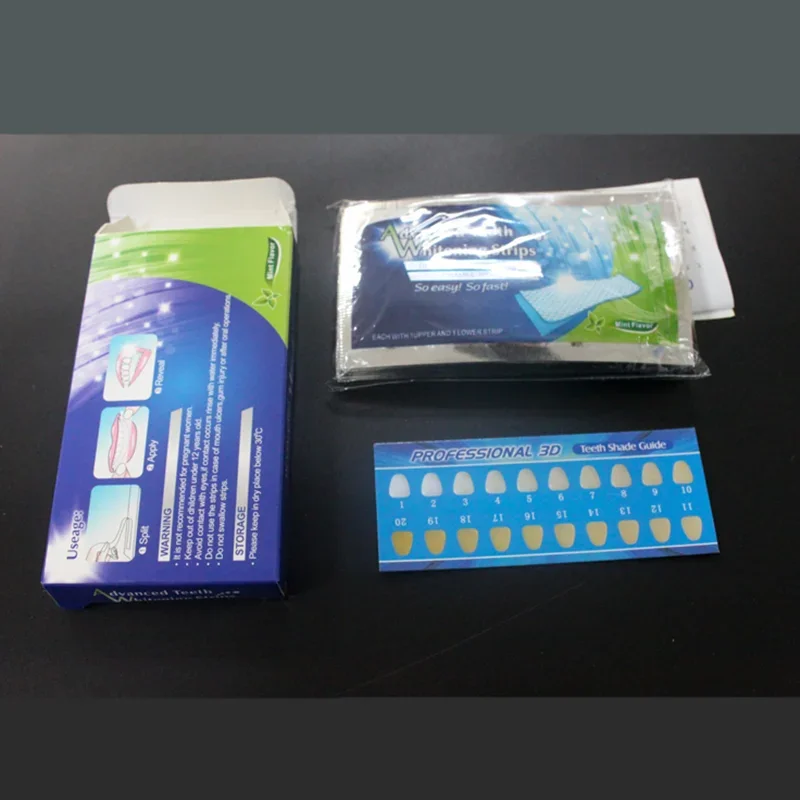 Teeth Whitening Strips Professional Gel Teeth Whitening Strips Dental Bleaching Tools Removal Stain Oral Hygiene Care