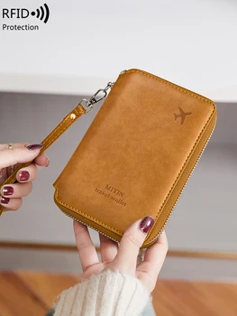RFID Travel Wallet – Secure Passport Holder with Wrist Strap