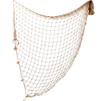 Classic Fish Net Design Mediterranean Style Decorative Fishing Net Wall Hanging Home Decor Wind Chimes Hanging Decorations For 1