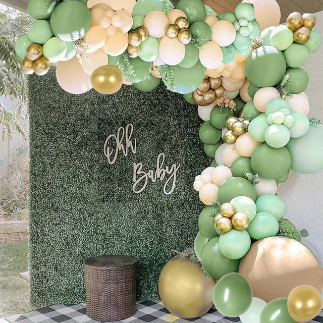 Conjunto de Globos de Oro Verde Verde guirnalda globos Bean Arch parte  Juego de globos - China Parte de la decoración y decoración del Partido de  la boda de suministros precio