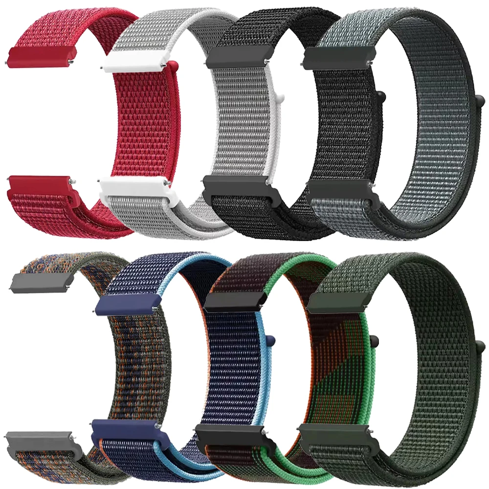 Breathable Nylon Soft Wristband Watchband, 20mm or 22mm