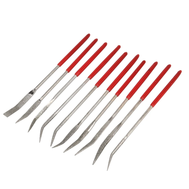 Curved-Mini-Diamond-File-Set-Needle-File-Set-Coated-Diamond-File-Metal ...