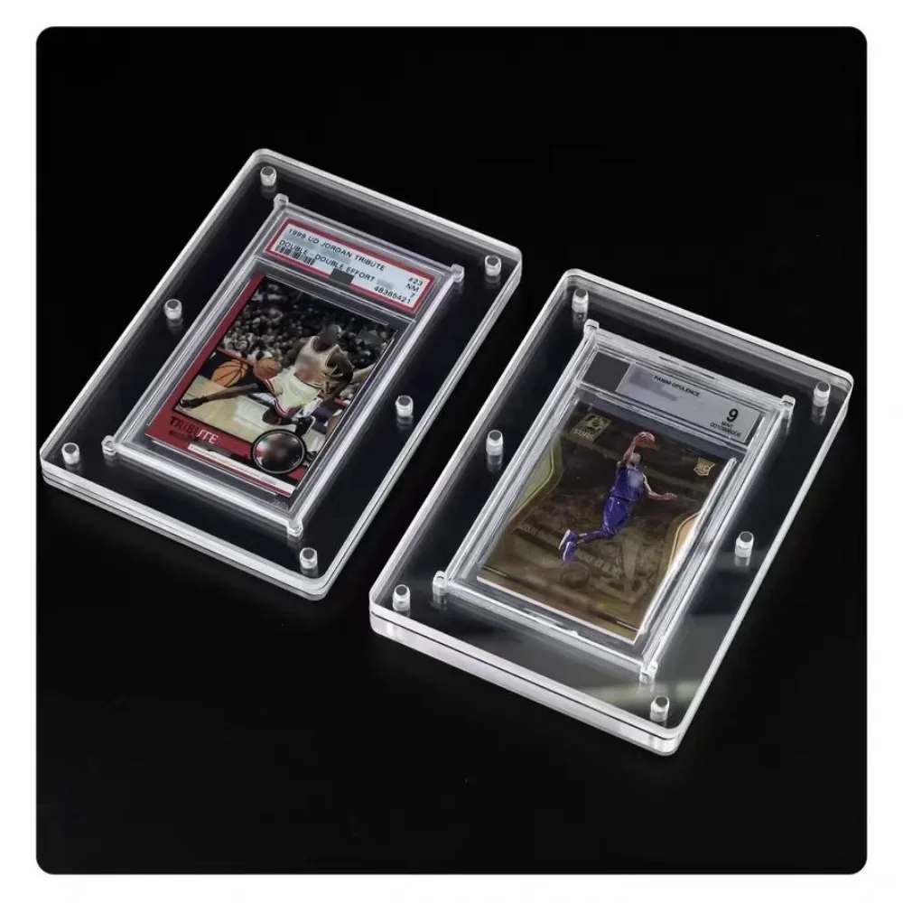 

PTCG Pokemon BGS and PSA Rating Card Brick Acrylic Strong Magnetic Thickened High Transparent Display Frame Card Not Included