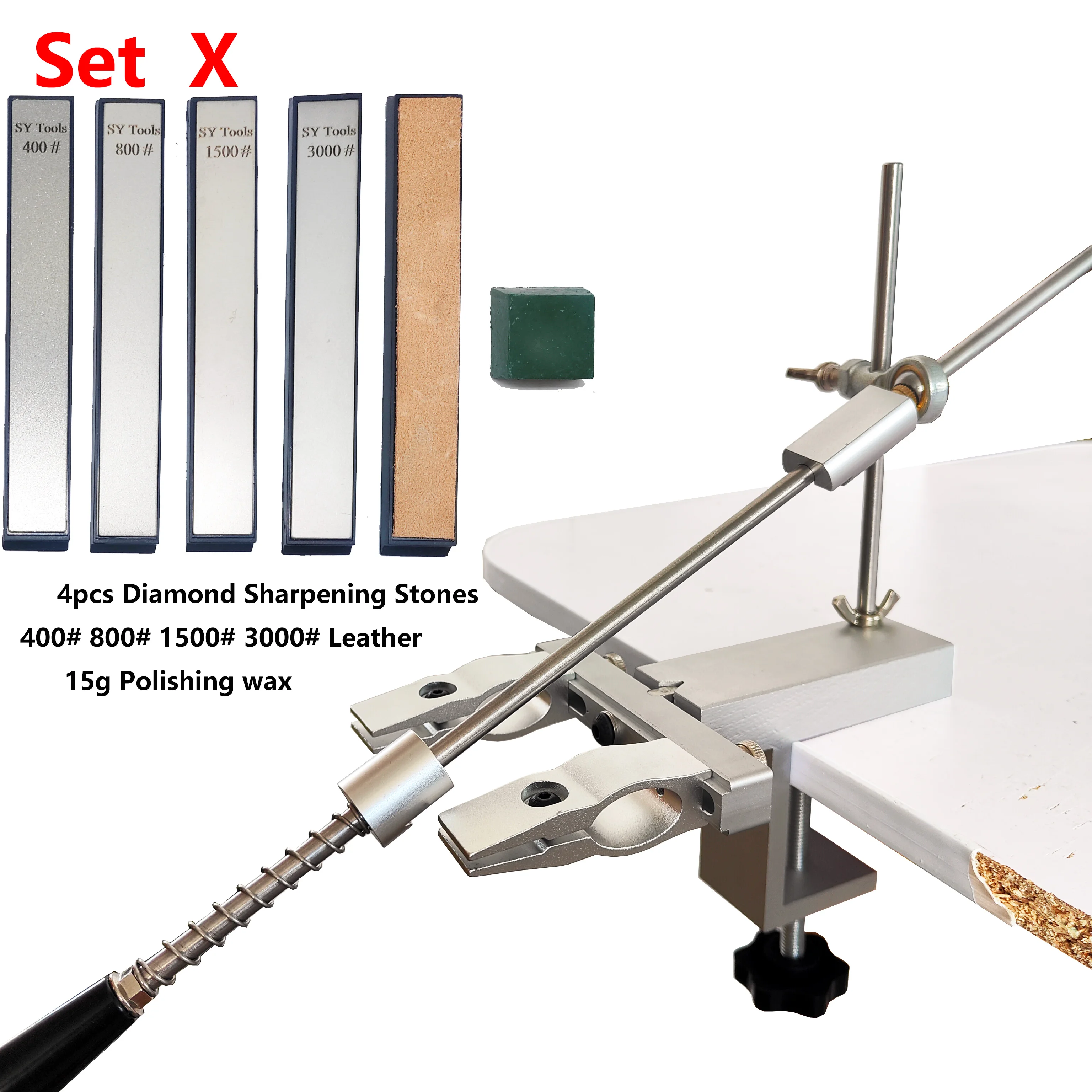 Professional All-Metal Fixed-Angle Knife Sharpener - Stable, Precise, and Efficient Grinding System