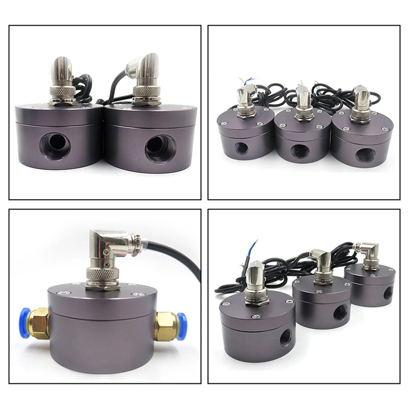 1/4" 3/8" 1/2" Oval Gear Flowmeter Aluminum Alloy 1.75Mpa Oil Flow Sensor Hall Sensor Suitable For Gas Stations DC5~18V
