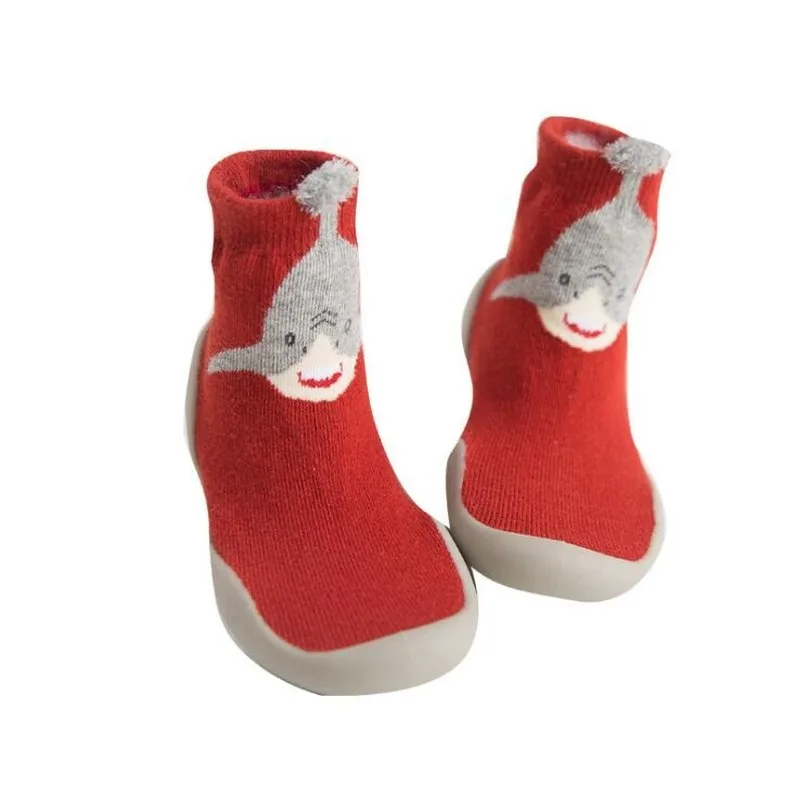 Spring Baby Toddler Shoes Non-slip Fox Tiger Thickening Sock Floor Foot Socks Animal Style Tz05