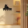 1pc Chinchilla Hanger Wall Mount Bracket for Coats Keys Leashes, Also a Wrought Iron Towel & Storage Rack, Versatile and Stylish 3