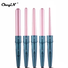 

CkeyiN Professional Hair Curling Iron Electric Hair Curler Ceramic Curls Wand Salon Styling Tool Pear Flower Cone 32mm 25mm 19mm