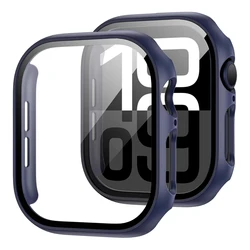 Premium Tempered Glass Screen Protector and Bumper Case - 40mm Series 6 5 4 SE (Mindnight blue)