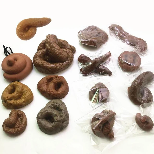 Fake Poop 15pcs realistische gefälschte Poo Poo Neuheit künstliche  schwimmende Scheiße Spielzeug für Kindergarten Trick Spiele verschiedene  Formen Turd - AliExpress