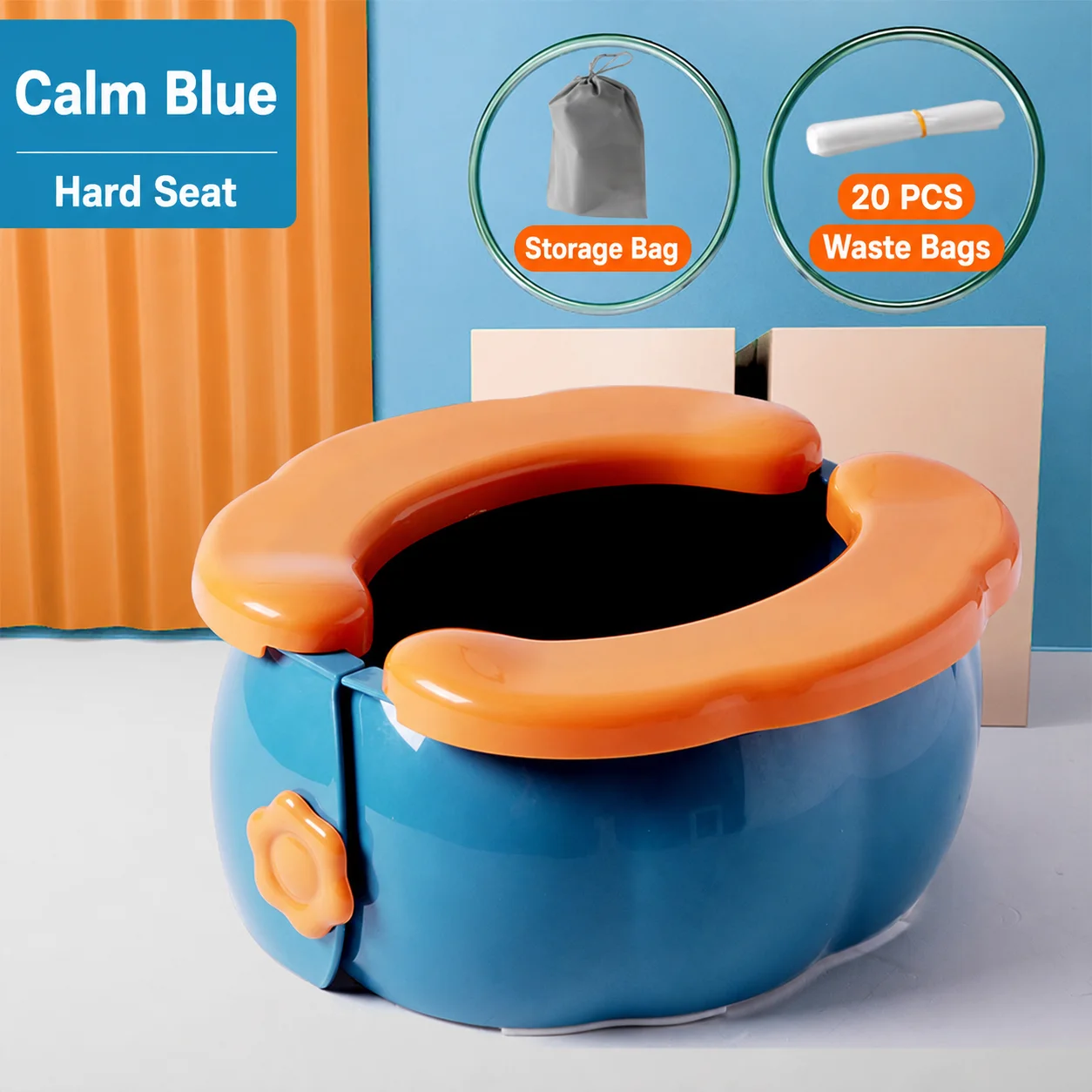 Blue Hard seat