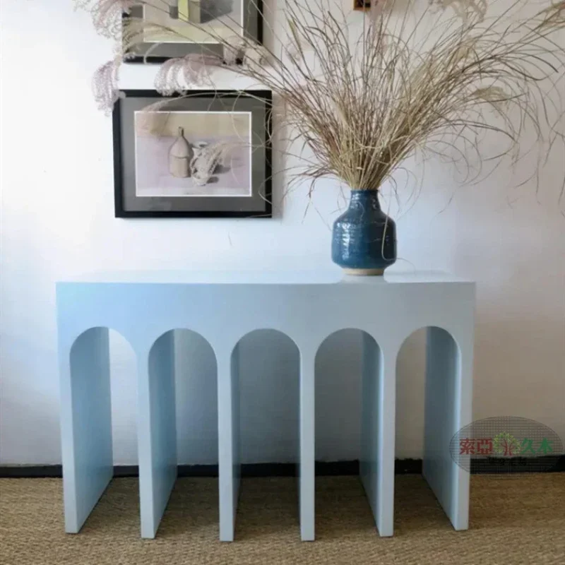 

Простой современный входной шкаф, индивидуальная креативная краска, дизайн консоли Маэстро, столы, углы под заказ