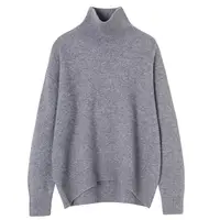 2024 Autumn and Winter New Thick Cashmere Sweater Women High Neck Pullover Sweater Warm Loose Knitted Base Sweater Jacket Tops - Image 5