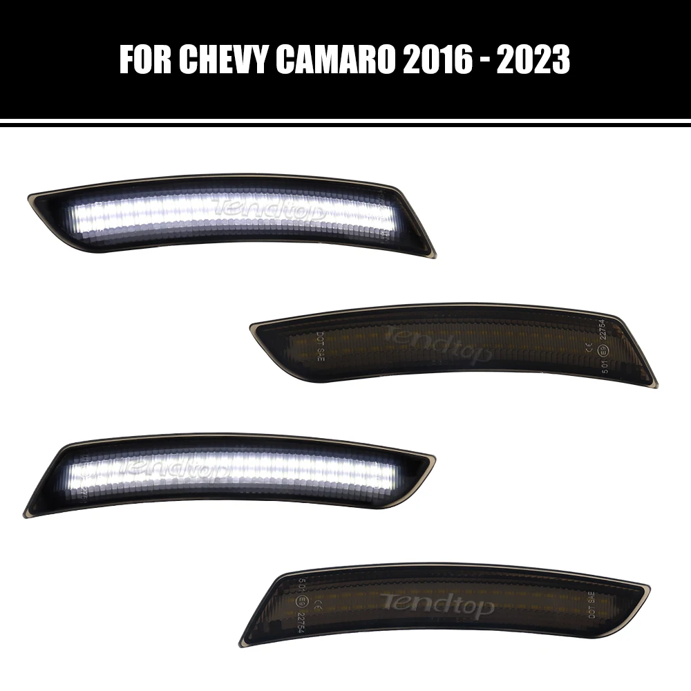 

Фонари дневного света для Chevy Camaro 2016-2023, передний, белый, задний, полный комплект