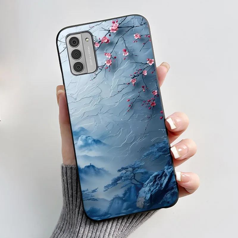 Silicone Soft Black Aesthetic Cute Cat Astronaut Phone Case Bumper Shell