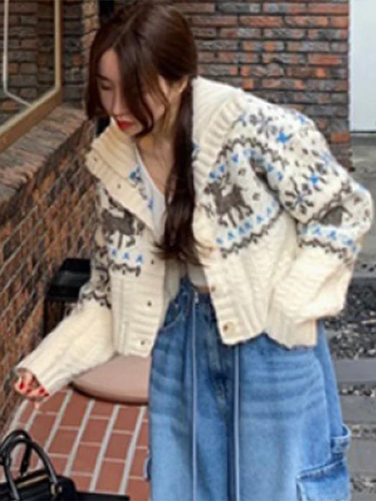 여성용 캐주얼 가디건 스웨터, 싱글 브레스트 라펠 패션, 2024 용수철 사무실 여성 스웨터, 패션 긴팔 상의 코트