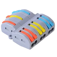 FD-36 PCT 3 in 6 Out 2-Position Push-in Electrical Wire Connector Mini Fast Wiring Cable Splitter Durable Home Terminal Block 3