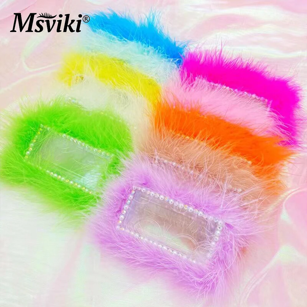 Mink Lashes Bulk Wholesale 5/10/20Pcs Feather Diamond Eyelashes Box Package Empty Cases 5D Lash Boxes Packaging Supplies Makeup 2
