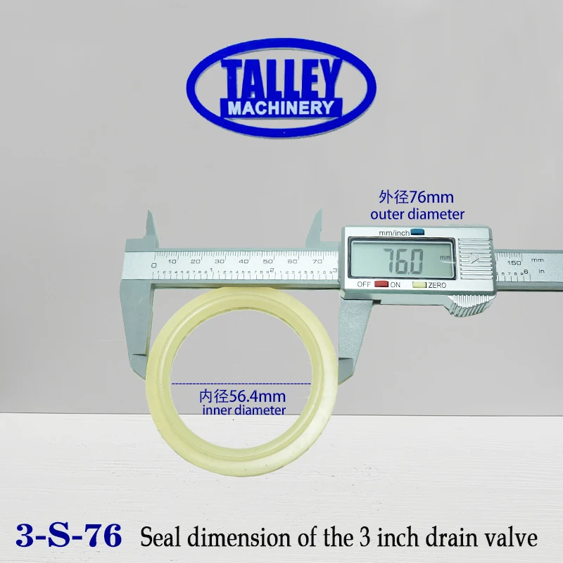 TALLEY Drain Valve Washing machines industrial Drain Valve Seal Ring 2inch 3inch Seal