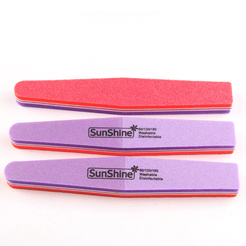 

Sunshine 10Pcs Nail Files Buffer Sponge Files 60/120/180 Nail Art Sanding Buffing Manicure Pedicure Tool Set Polish Buffer Board