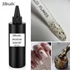 Jillnails 250ml Gold Flakes Top Coat No Sticky Topcoat No Wipe 1