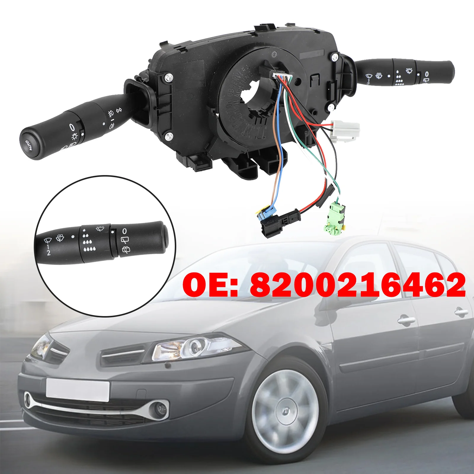 Lenkrad-Anzeige-Wischer-Squib für Megane Mk2 8200216462, 8200216444