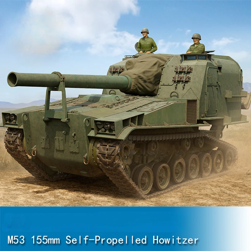 

Trumpeter 1/35 M53 Tank 155mm Self-propelled Howitzer KIT Assembled Toy Tank Parts 850PCS KIT Boy Toy