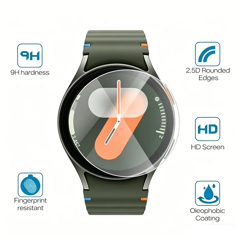 Premium Tempered Glass Screen Protector for Smartwatch - High-Quality Watch Accessories Film