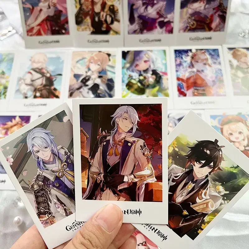 40PCS/Set Game Impact Standing Roles Lomo Card Photocard HD Printed Small Album Photo Cards For Fans Collection Postcard