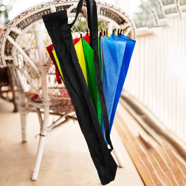 2 Dcs Esernyő Borító Fedélzet -Tároló Táska Napi Tasak Burkolata Lyuk Zseb Hordozható Ütéses Kendő Vízálló Fordított - Image 6