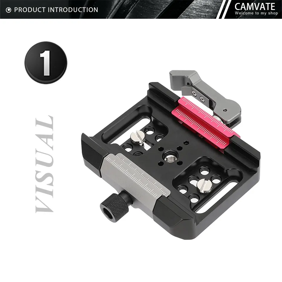 Arca-type Quick Release Clamp Manfrotto Baseplate For DSLR Camera Cage, Gimbal a