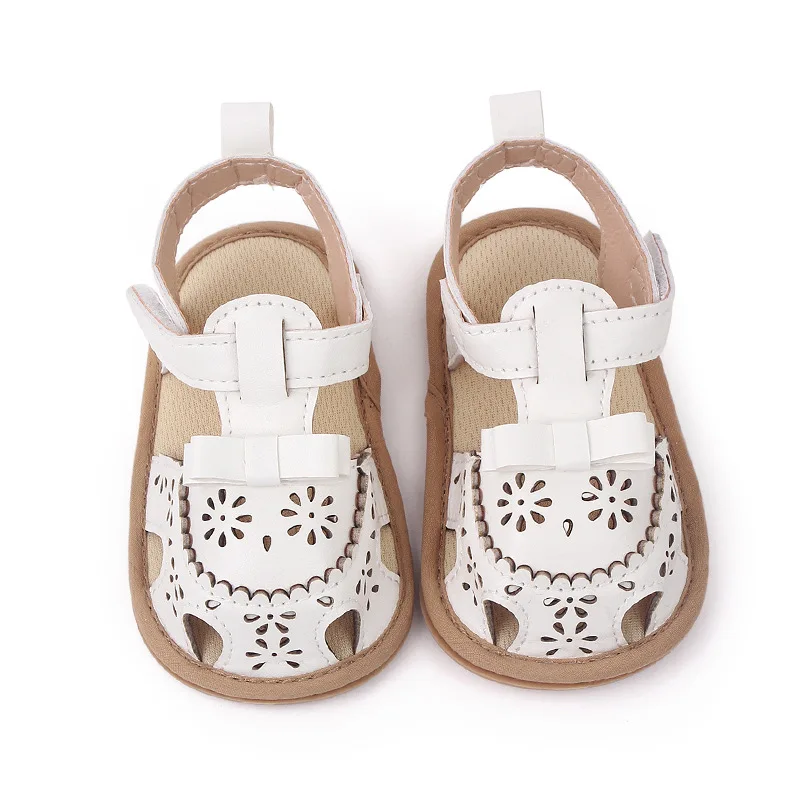Infant Baby Girls Sandals Toddler Summer Shoes Newborn Bebes Soft Rubber Sole Footwear for 1 Year Items Cute Bows Sandalen Gifts