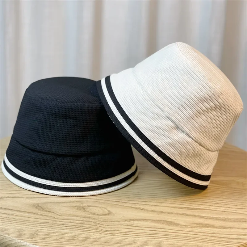 

Fashionable Bucket Hats for Woman Creative Waffle Pattern Beautiful Bucket Hats Four Seasons Sun Protection Hats