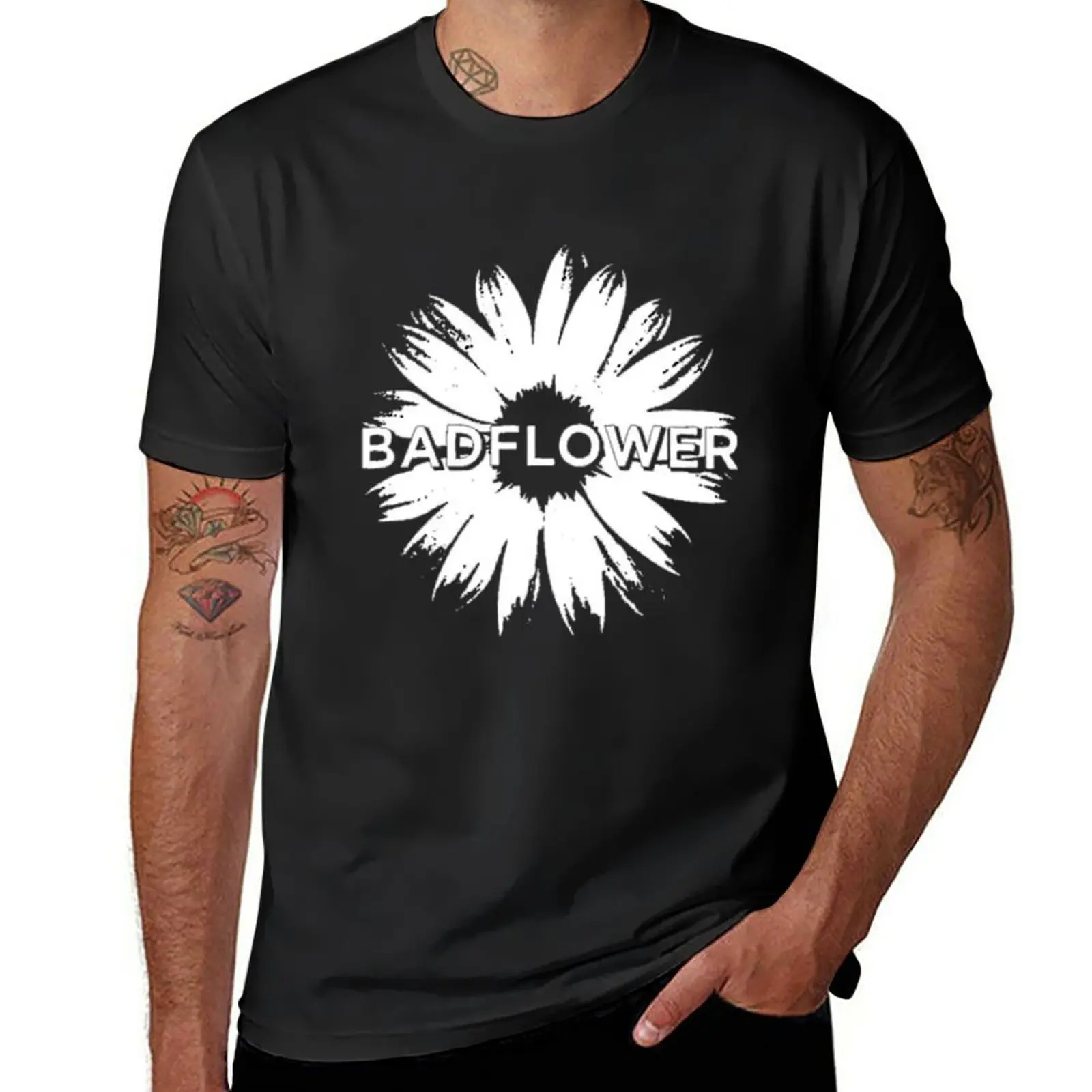 

Badflower Daisy T-Shirt blanks summer tops mens big and tall t shirts