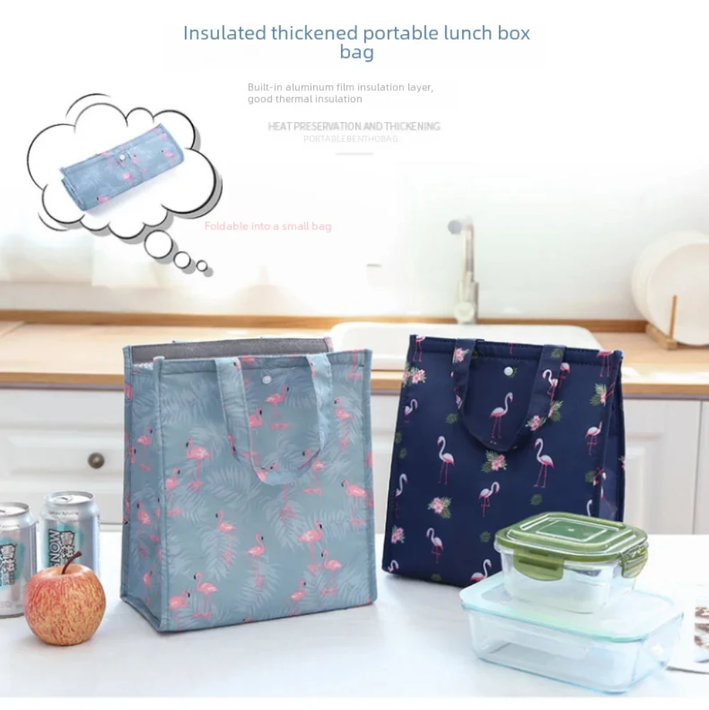 Waterproof Foldable Portable Lunch Bag – Insulated Lunch Box Tote Made of Oxford Cloth,... - SKU WFLB1909 - UGI Packaging