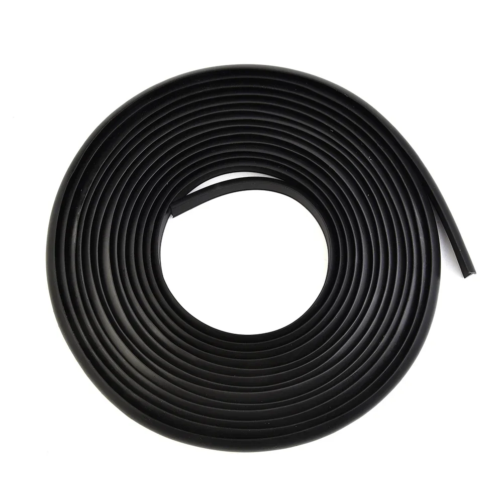 Black Car Sealing Strip Inclined T-shaped Edge Trim Rubber Shock-absorbent Waterproof Sound-insulated EPDM Rubber 8MM*10MM 5M