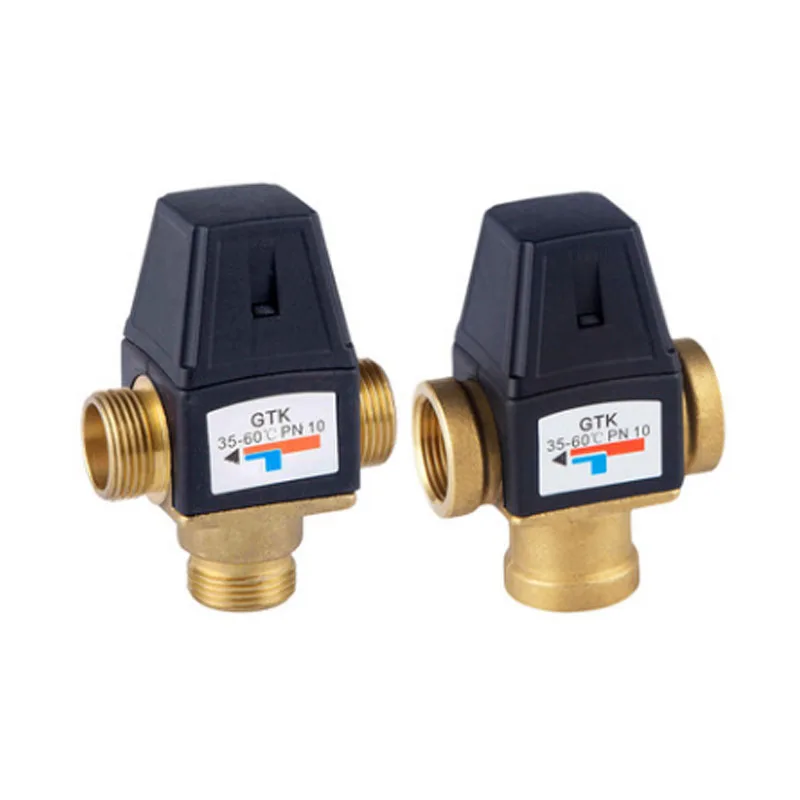 Thermostatic Mixing Valve,3 Way Mixing Valve Brass Mixing Valve Brass Mixing Valve 3 Way Dn20 Male Thread Thermostatic Valve For Solar Water Heater - View #5