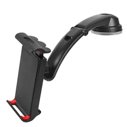Universal In-Car Tablet & Phone Holder with Suction Mount (Black)