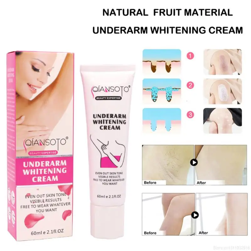 

Body Creams Armpit Whitening Cream Between Legs Knees Private Parts Whitening Formula Armpit Whitener Intimate 60ml