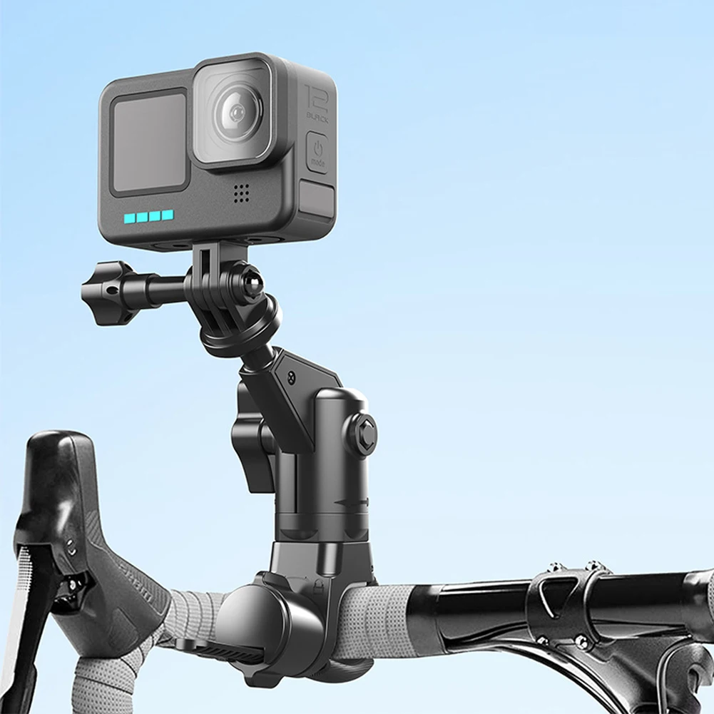 Bicycle Handlebar Stand 360 Rotating Motorcycle Bike Camera Holder for Insta360 DJI Action Camera