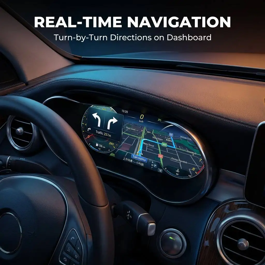 Panel de Instrumentos Digital para Automóvil, Pantalla LCD para el Tablero de Mandos, Mercedes W205, Actualización del Panel Digital, Panel Digital de Repuesto 4