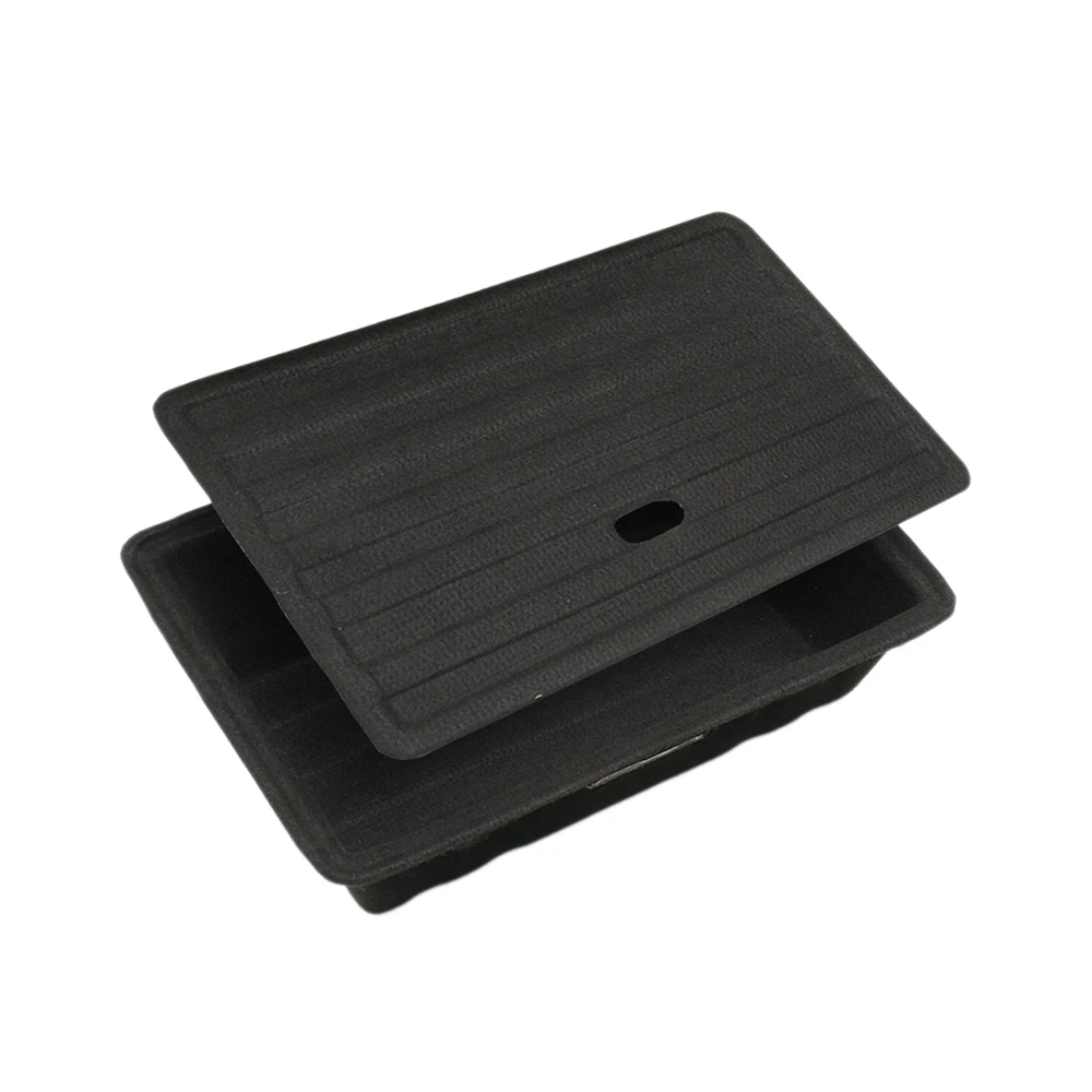 

Автомобильный ящик для хранения под сиденьем для Tesla Model Y, передняя и задняя фотовспышка, флокирующий ящик для хранения, авто