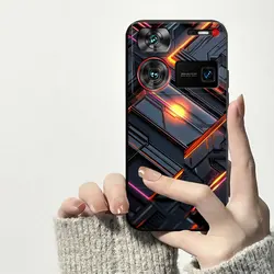 Shockproof Soft Silicone TPU Phone Case with Cat and Dog Design - Back Cover s for ZTE Nubia V60 Design (HS - C0488)
