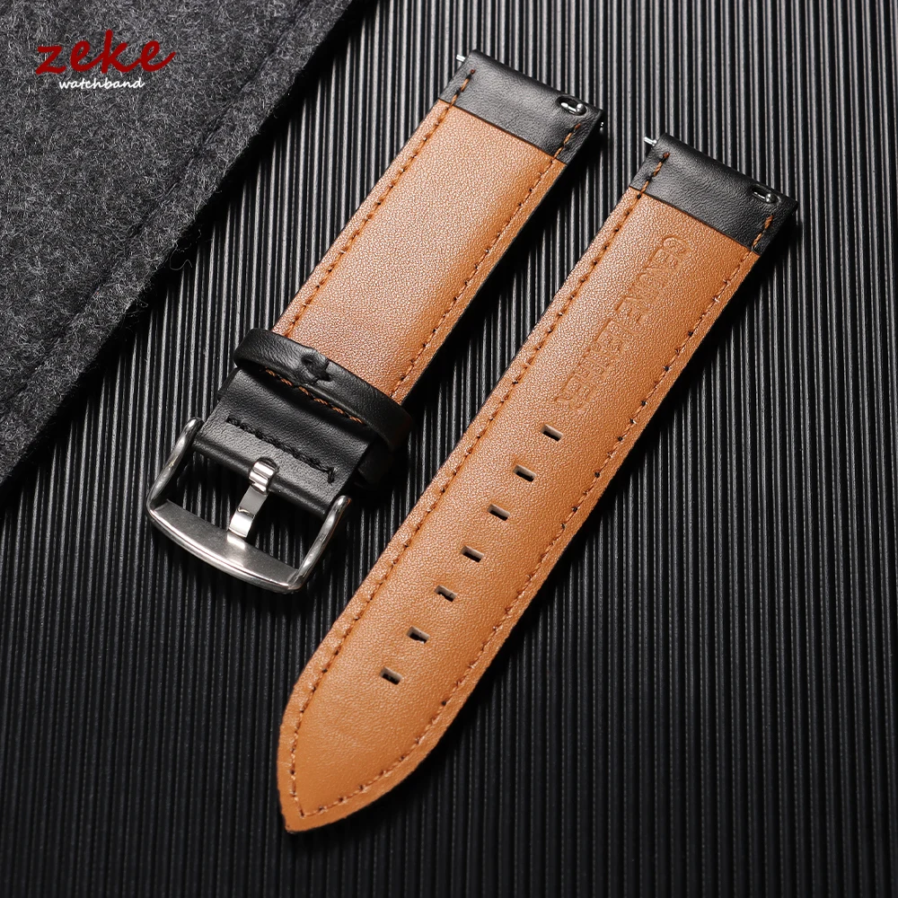 Premium Calfskin Leather Watch Band | Business Style Soft Wristwatch Strap