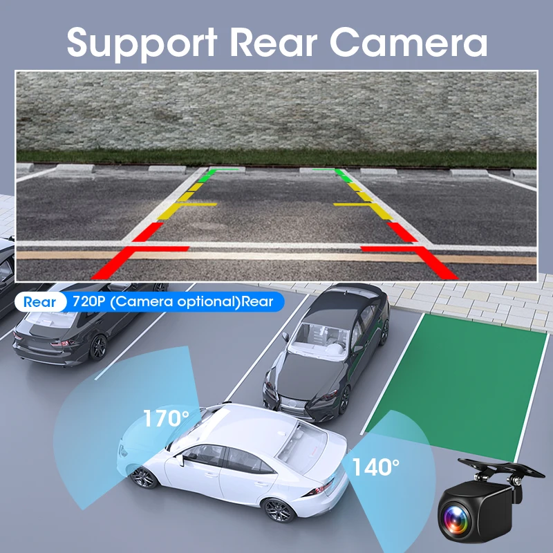 Doppia fotocamera 2.5K Dash Cam Wireless Android Auto Carplay per auto Telecamera anteriore e interna per auto con registrazione in loop per visione notturna IR - immagine 5