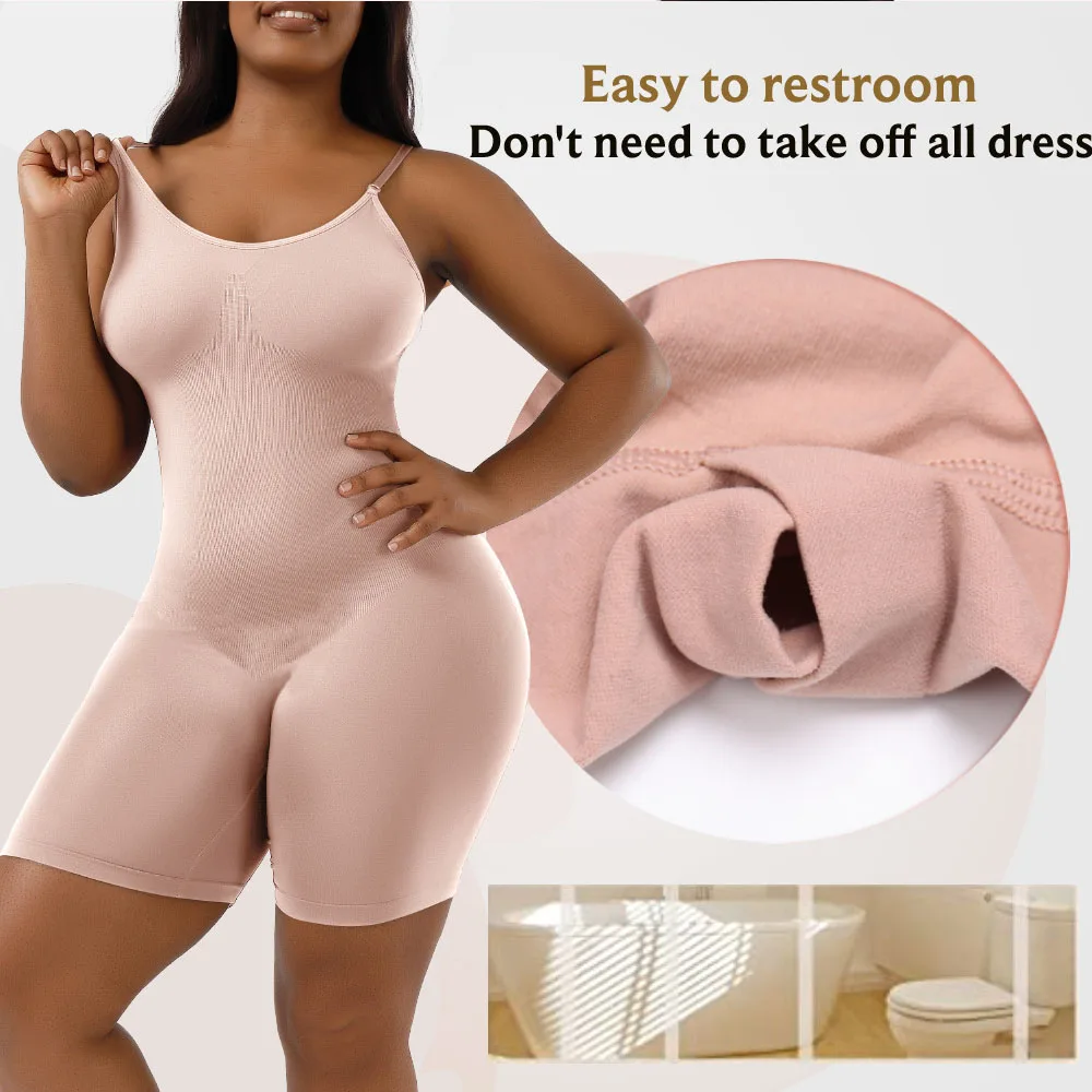 Women Body Shaper Bodysuit Tummy Control Seamless Firm Plus Size Waist Trainer Shapewear