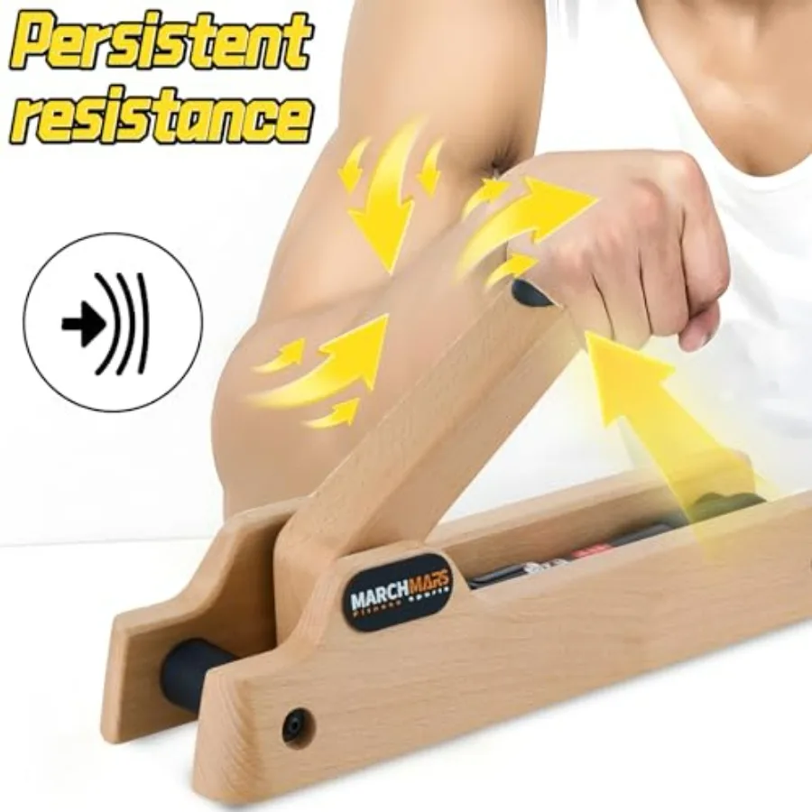 Arm Wrestling Training Equipment, Forearm Strengthener, Adjustable Hydraulic Resistance (Levels 1–12), Home Gym Equipment for St