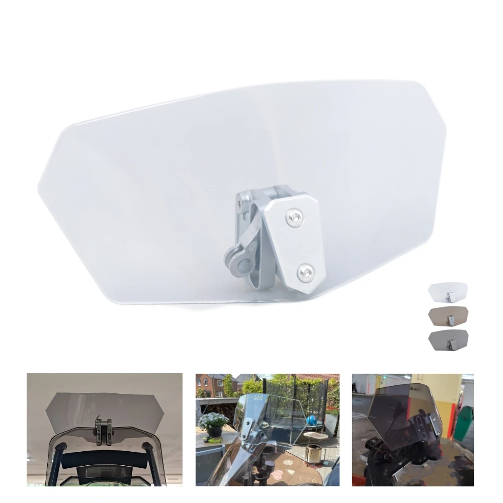 

Motorcycle Windscreen Extension Windshield Airflow Adjustable Wind Deflector For Honda For BMW For Yamaha Triumph Universal